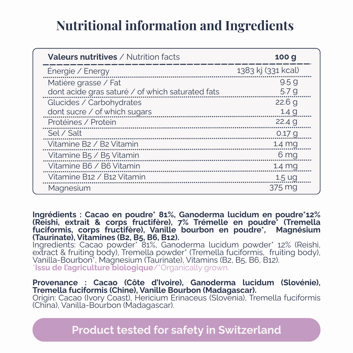 OVEA Relax - Cacao Latte