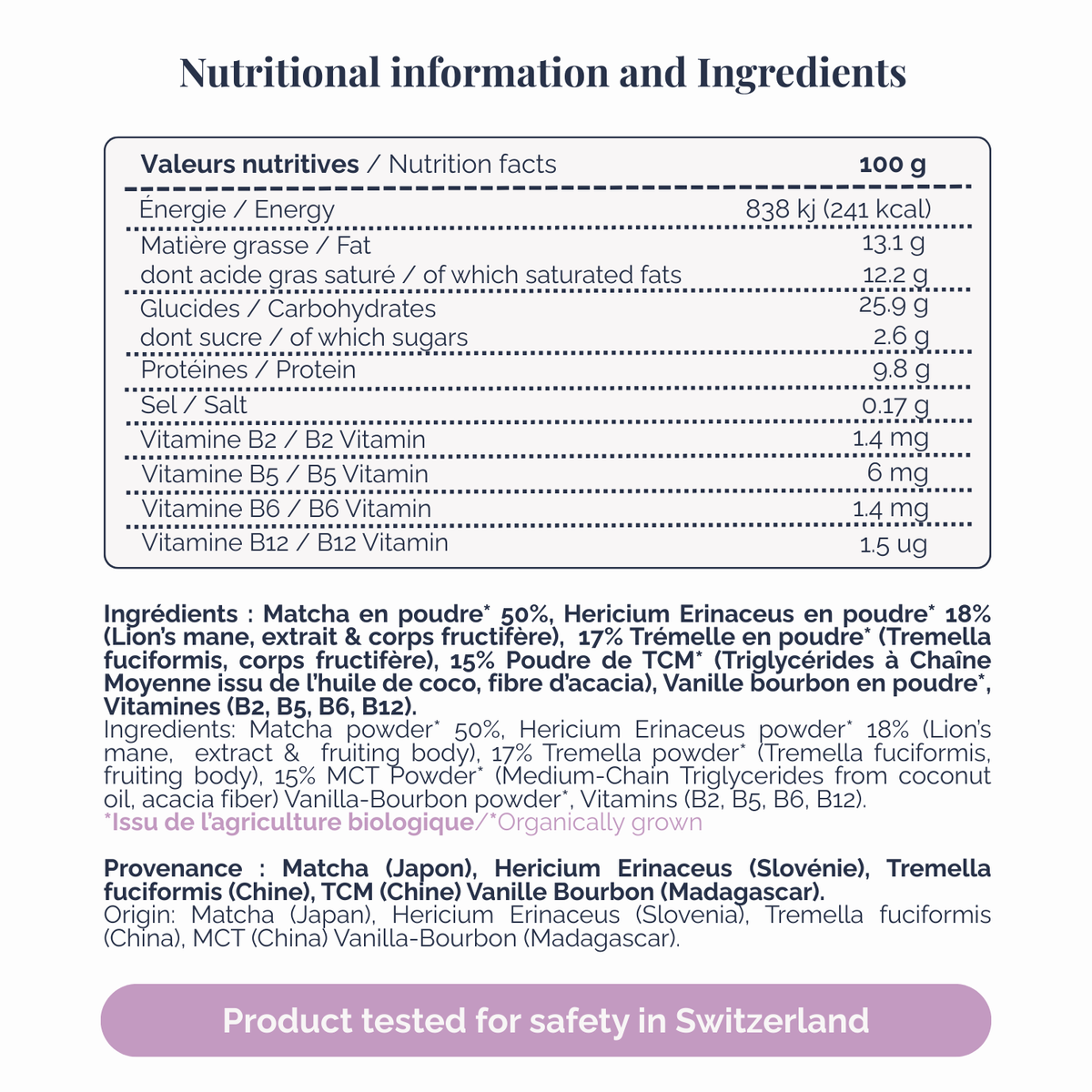 OVEA Energy - Matcha latte